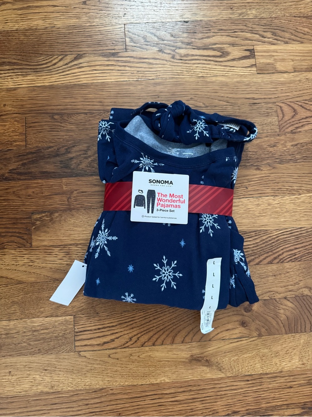 Sonoma Snowflake Pajama Set, size L